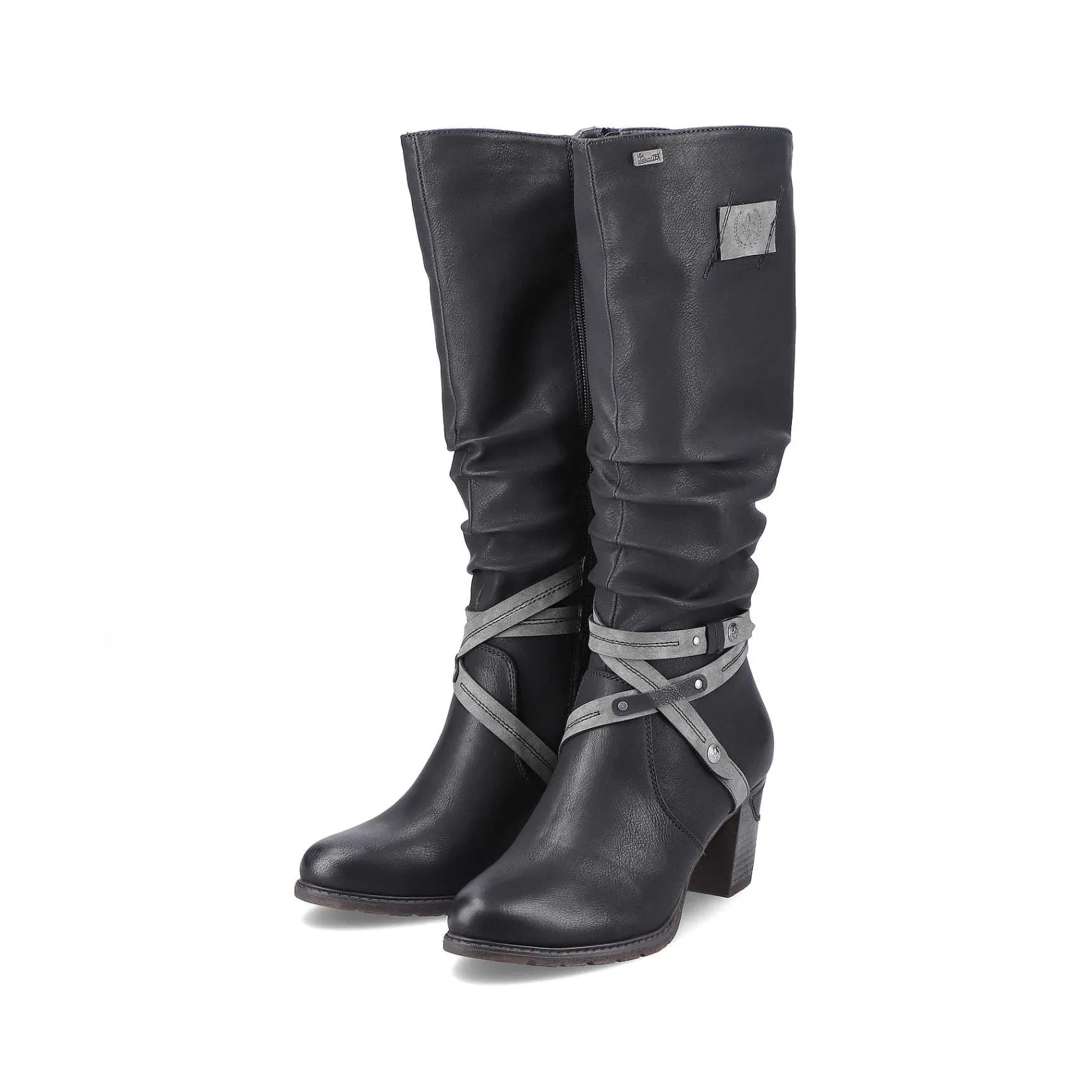 Online Women'S High-Shaft Boots Deep Black Ladies Ankle Boots & Boots