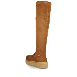Online Women'S High-Shaft Boots Caramel Brown Ladies Ankle Boots & Boots