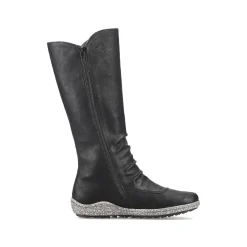Outlet Women'S High-Shaft Boots Deep Black Ladies Ankle Boots & Boots