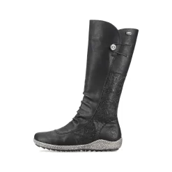 Outlet Women'S High-Shaft Boots Deep Black Ladies Ankle Boots & Boots