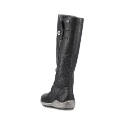 Outlet Women'S High-Shaft Boots Deep Black Ladies Ankle Boots & Boots