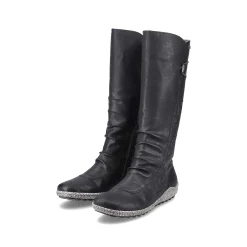 Outlet Women'S High-Shaft Boots Deep Black Ladies Ankle Boots & Boots