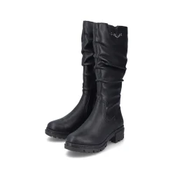 Women'S High-Shaft Boots Night Black Ladies Ankle Boots & Boots