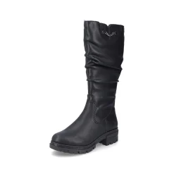 Women'S High-Shaft Boots Night Black Ladies Ankle Boots & Boots