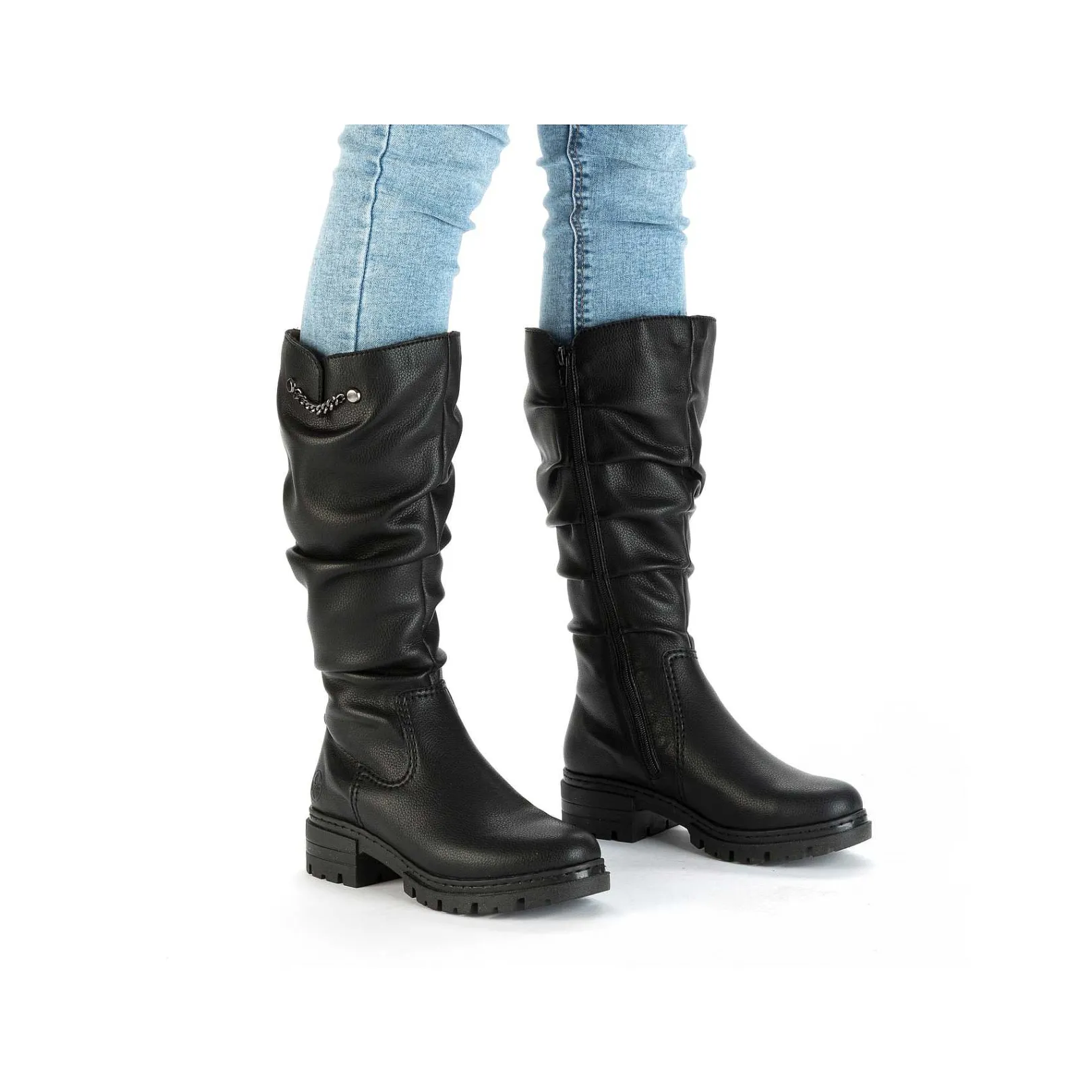 Women'S High-Shaft Boots Night Black Ladies Ankle Boots & Boots