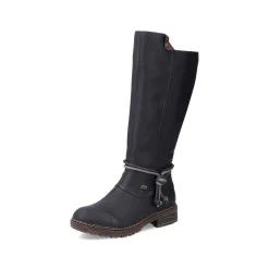 Women'S High-Shaft Boots Deep Black Ladies Ankle Boots & Boots