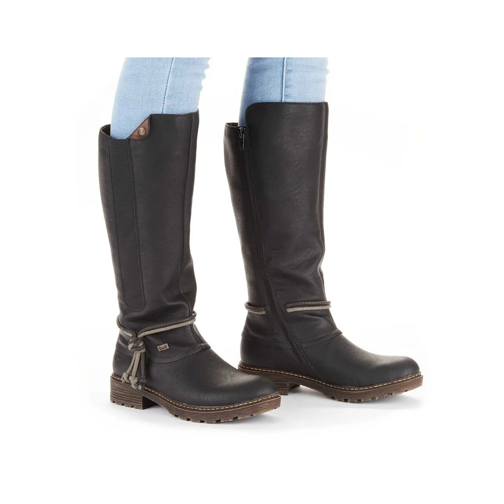 Women'S High-Shaft Boots Deep Black Ladies Ankle Boots & Boots