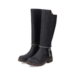 Women'S High-Shaft Boots Deep Black Ladies Ankle Boots & Boots