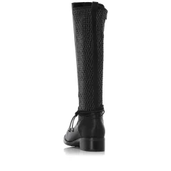 Discount Women'S High-Shaft Boots Deep Black Ladies Ankle Boots & Boots