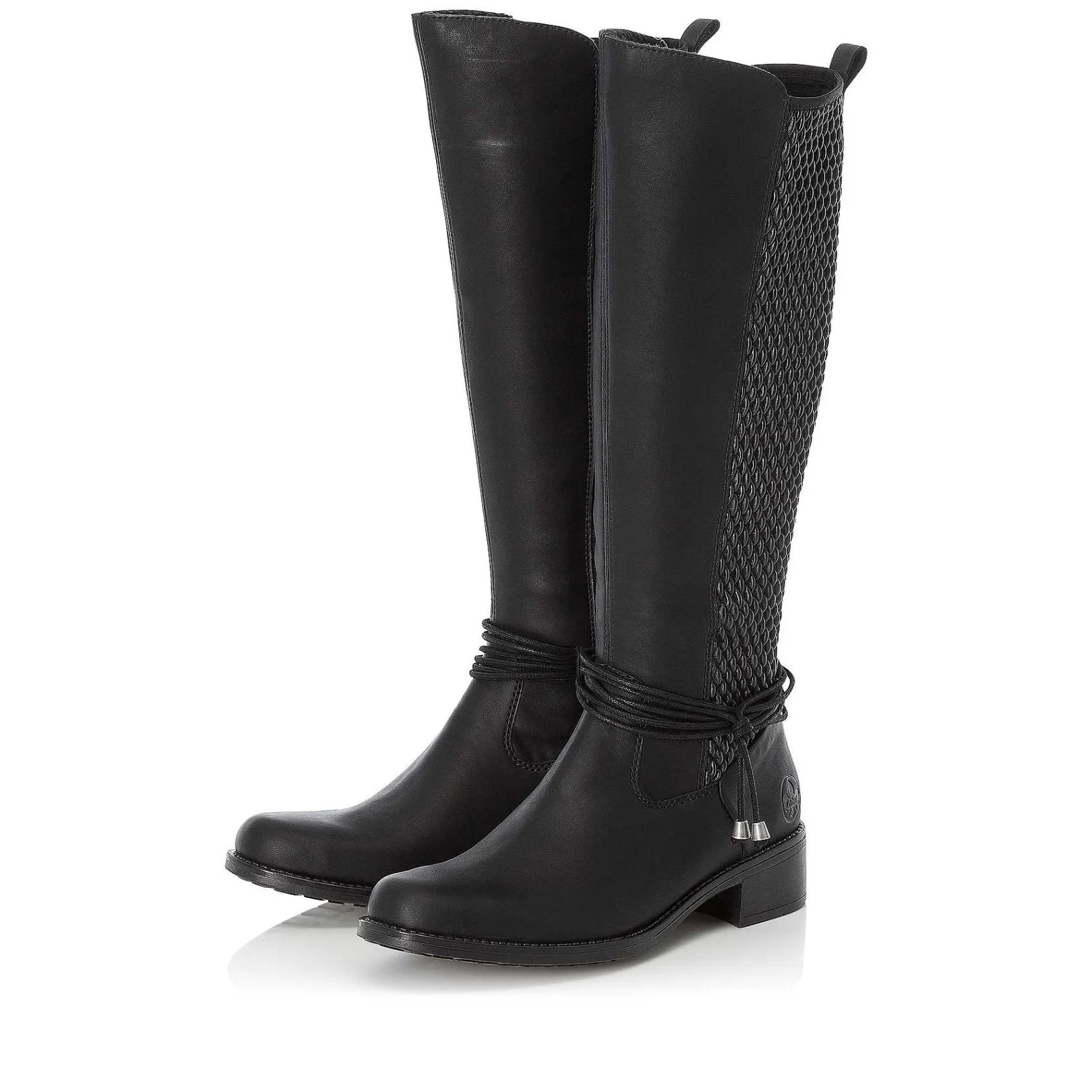 Discount Women'S High-Shaft Boots Deep Black Ladies Ankle Boots & Boots