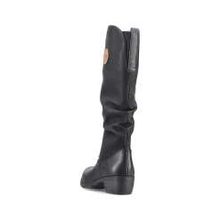 Discount Women'S High-Shaft Boots Deep Black Ladies Ankle Boots & Boots