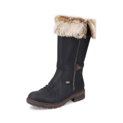 Women'S High-Shaft Boots Night Black Ladies Ankle Boots & Boots