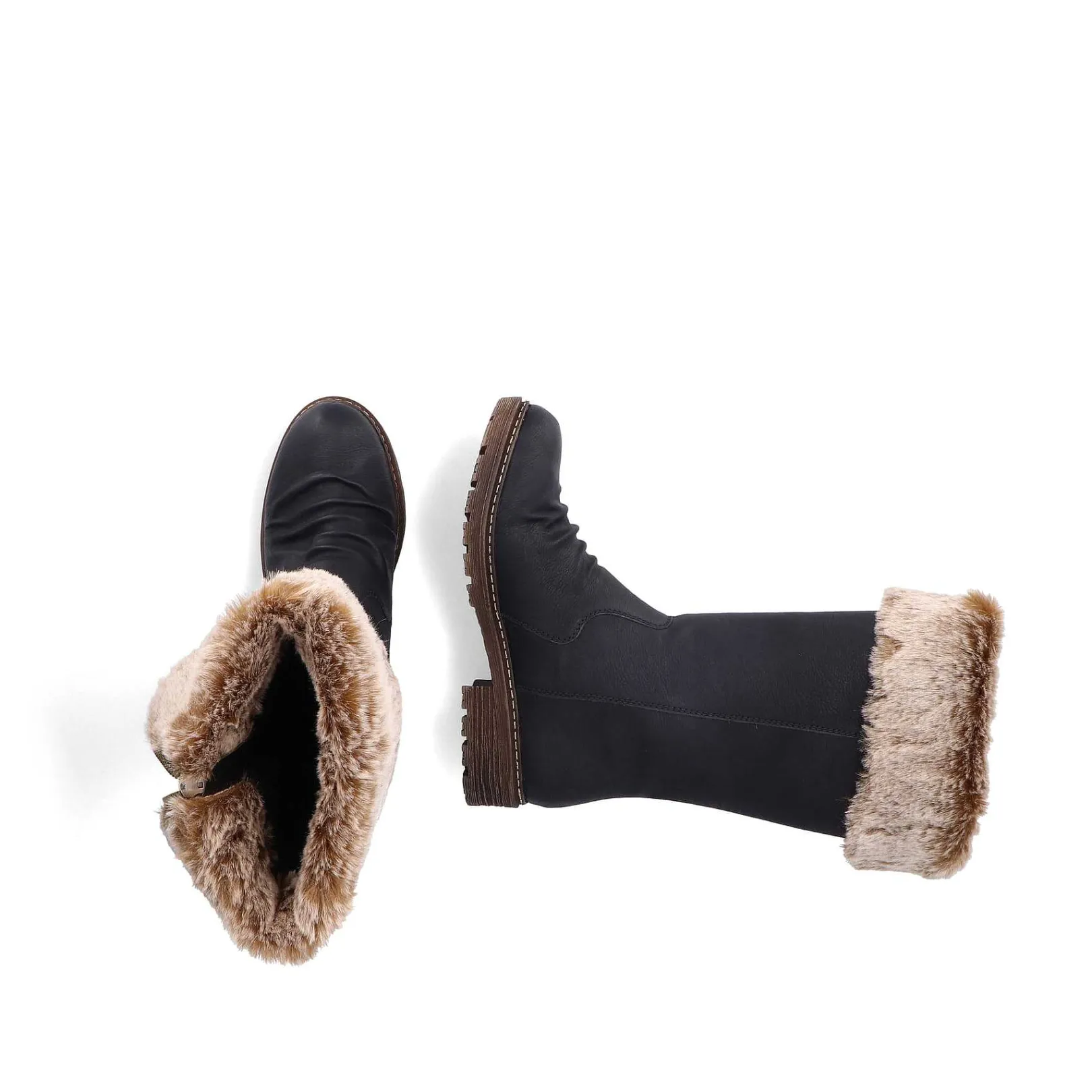 Women'S High-Shaft Boots Night Black Ladies Ankle Boots & Boots