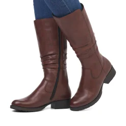 Best Women'S High-Shaft Boots Coffee Brown Ladies Ankle Boots & Boots