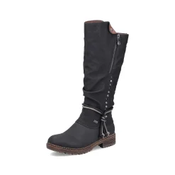 New Women'S High-Shaft Boots Deep Black Ladies Ankle Boots & Boots