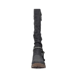 New Women'S High-Shaft Boots Deep Black Ladies Ankle Boots & Boots