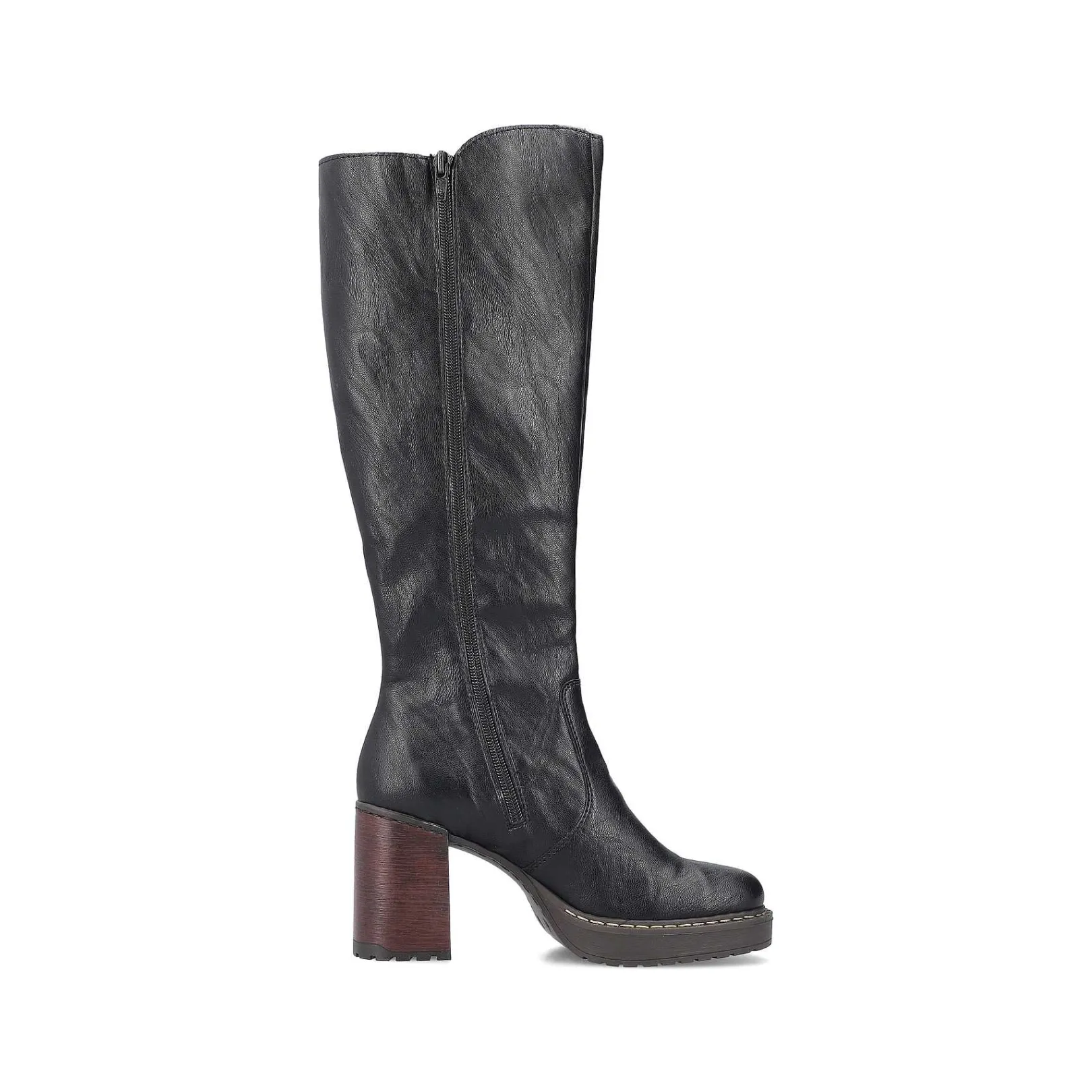 Outlet Women'S High-Shaft Boots Deep Black Ladies Ankle Boots & Boots