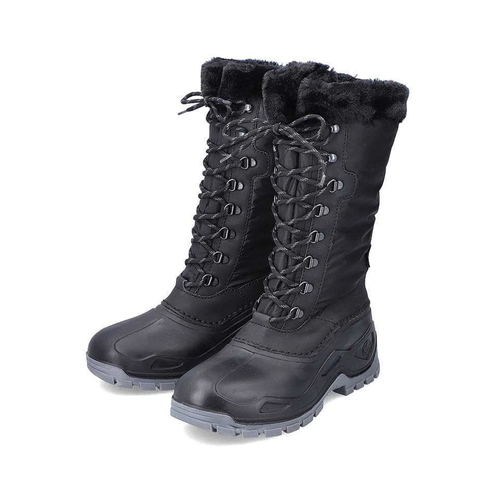Outlet Women'S High-Shaft Boots Deep Black Ladies Ankle Boots & Boots