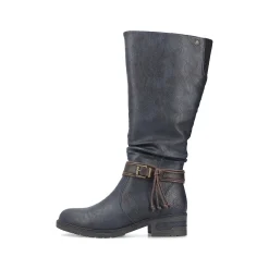 Outlet Women'S High-Shaft Boots Grey-Blue Ladies Ankle Boots & Boots
