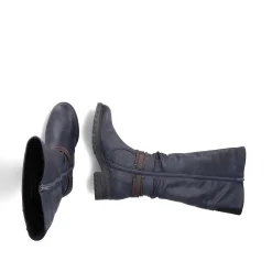Outlet Women'S High-Shaft Boots Grey-Blue Ladies Ankle Boots & Boots