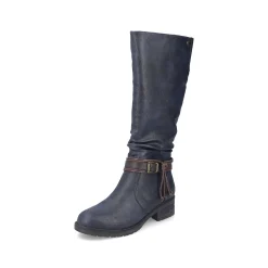 Outlet Women'S High-Shaft Boots Grey-Blue Ladies Ankle Boots & Boots