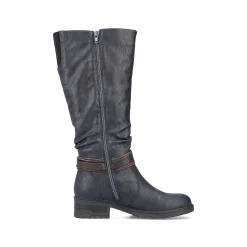 Outlet Women'S High-Shaft Boots Grey-Blue Ladies Ankle Boots & Boots