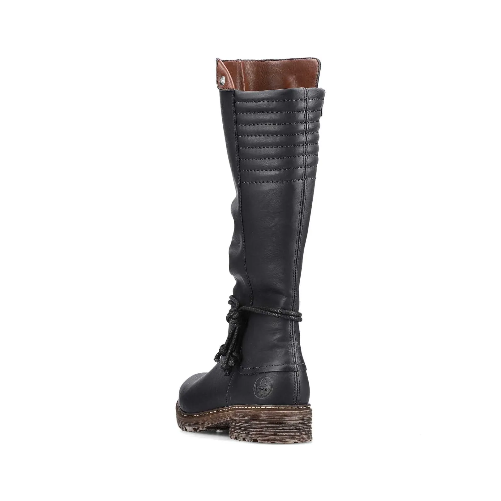 Online Women'S High-Shaft Boots Deep Black Ladies Ankle Boots & Boots