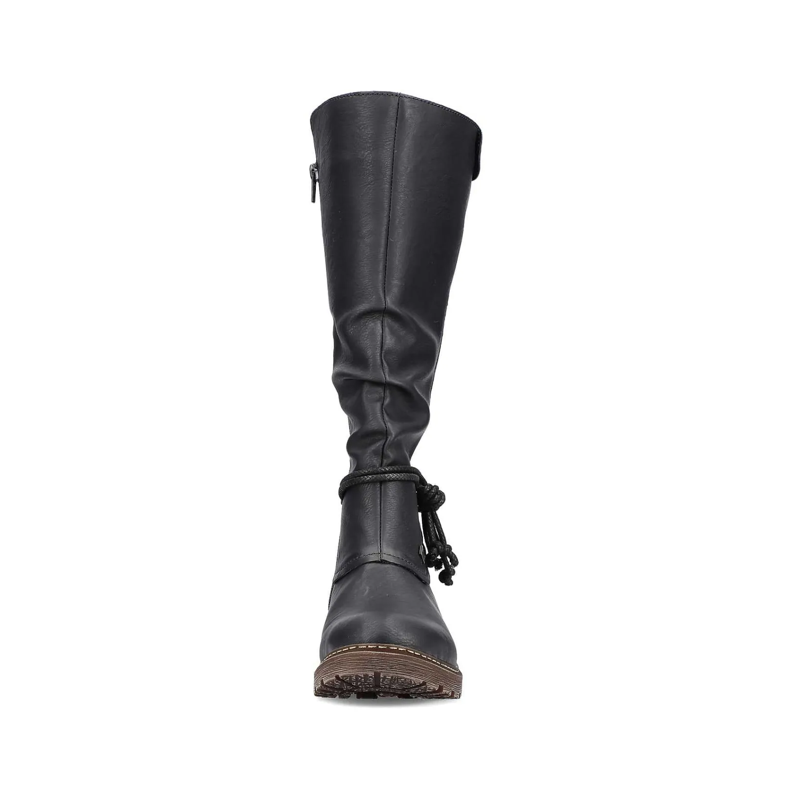 Online Women'S High-Shaft Boots Deep Black Ladies Ankle Boots & Boots