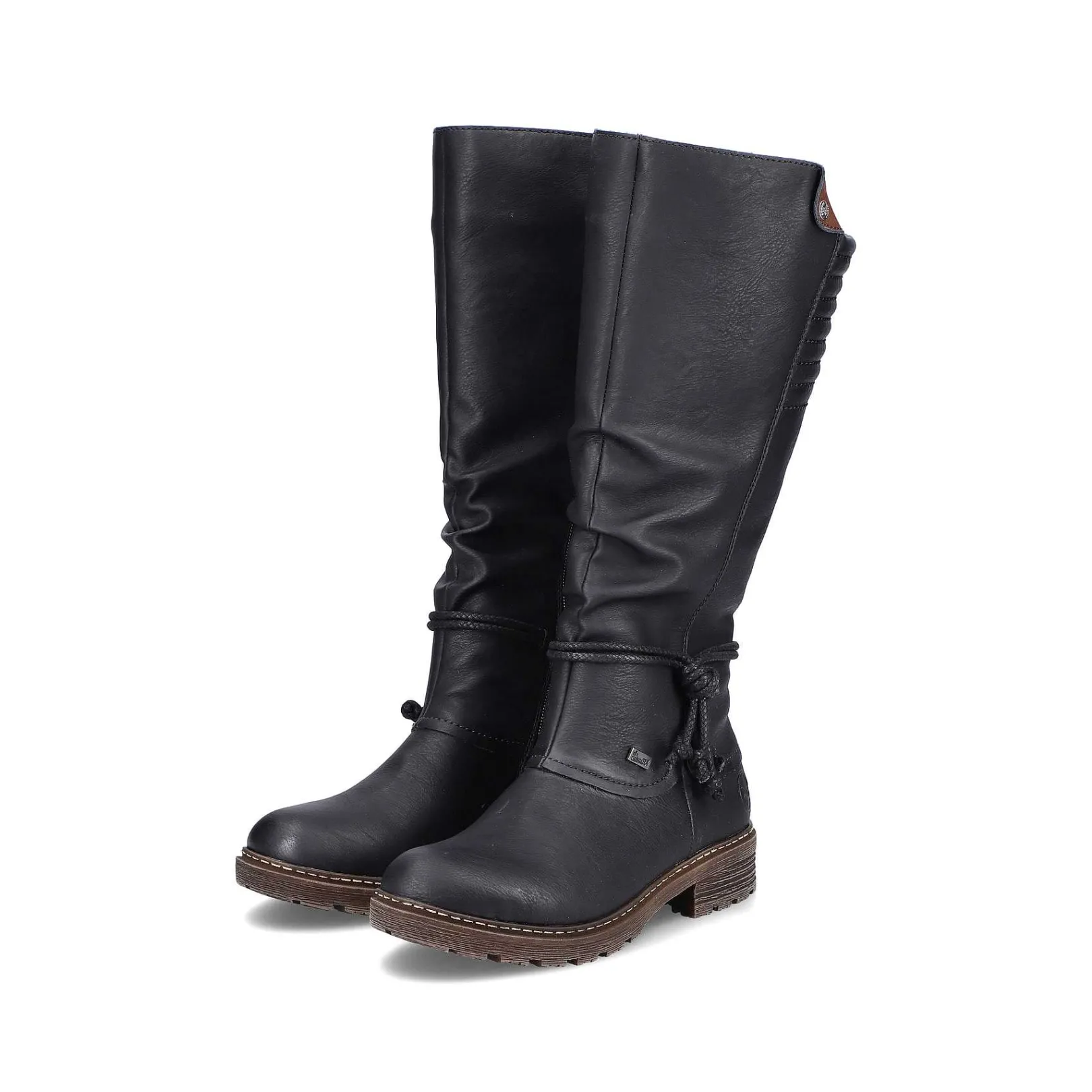 Online Women'S High-Shaft Boots Deep Black Ladies Ankle Boots & Boots