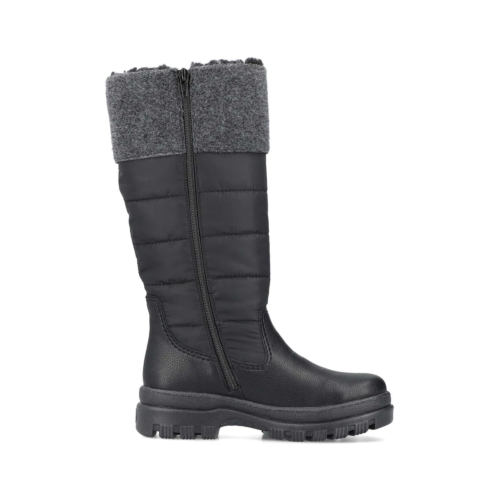 Hot Women'S High-Shaft Boots Graphite Black Ladies Ankle Boots & Boots