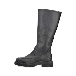 New Women'S High-Shaft Boots Deep Black Ladies Ankle Boots & Boots