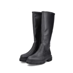 New Women'S High-Shaft Boots Deep Black Ladies Ankle Boots & Boots