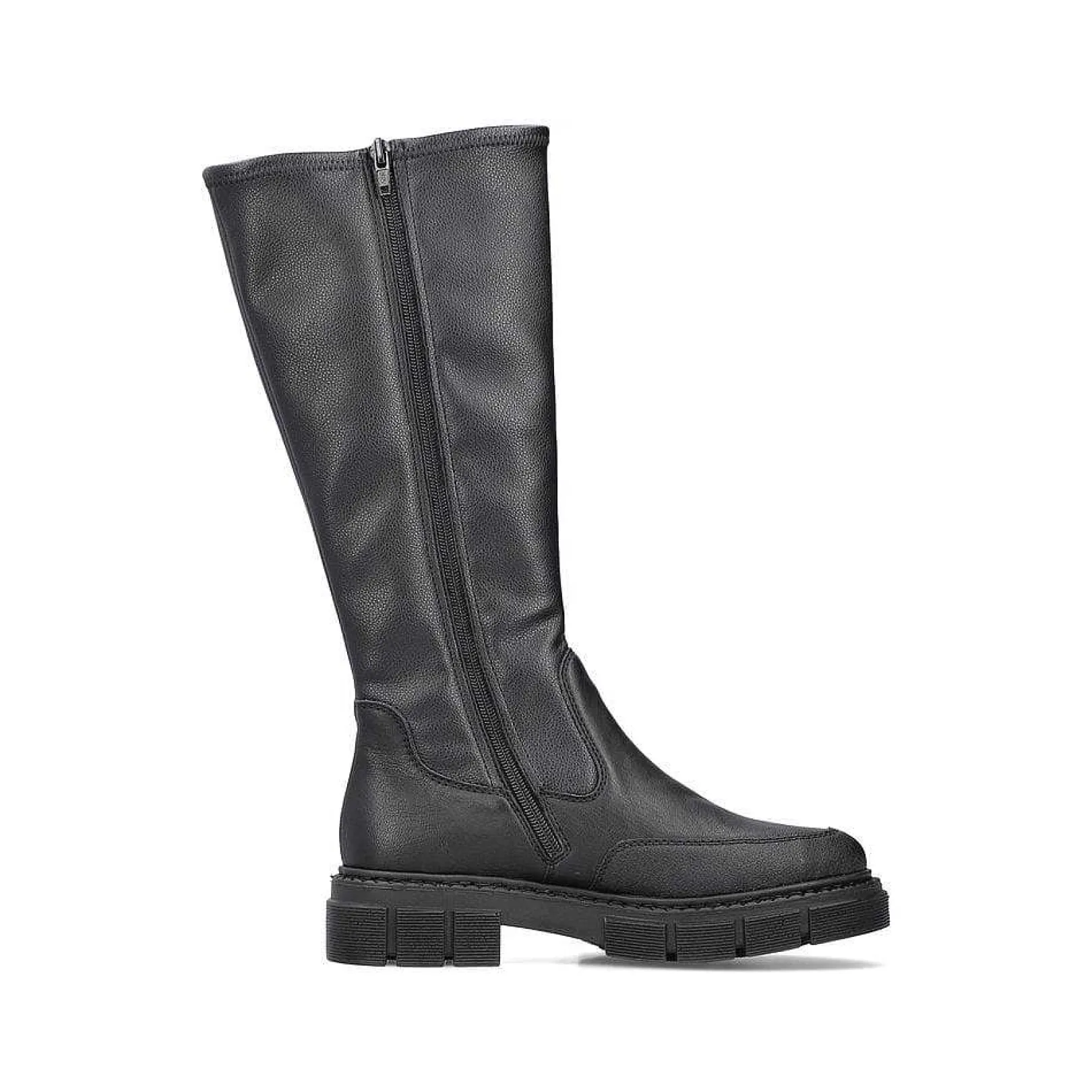 New Women'S High-Shaft Boots Deep Black Ladies Ankle Boots & Boots