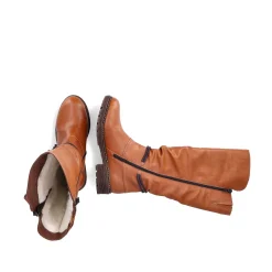 Clearance Women'S High-Shaft Boots Caramel Brown Ladies Ankle Boots & Boots