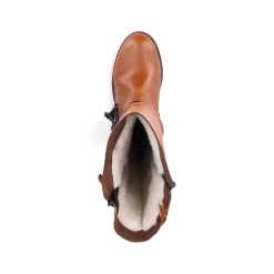 Clearance Women'S High-Shaft Boots Caramel Brown Ladies Ankle Boots & Boots
