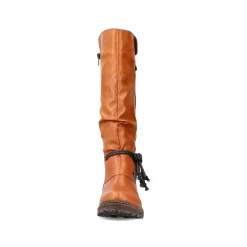 Clearance Women'S High-Shaft Boots Caramel Brown Ladies Ankle Boots & Boots