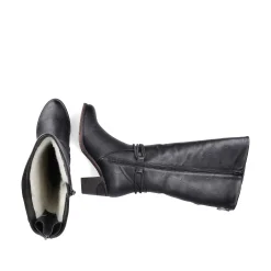 Hot Women'S High-Shaft Boots Deep Black Ladies Ankle Boots & Boots