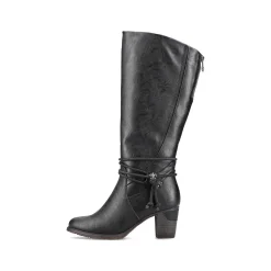 Hot Women'S High-Shaft Boots Deep Black Ladies Ankle Boots & Boots