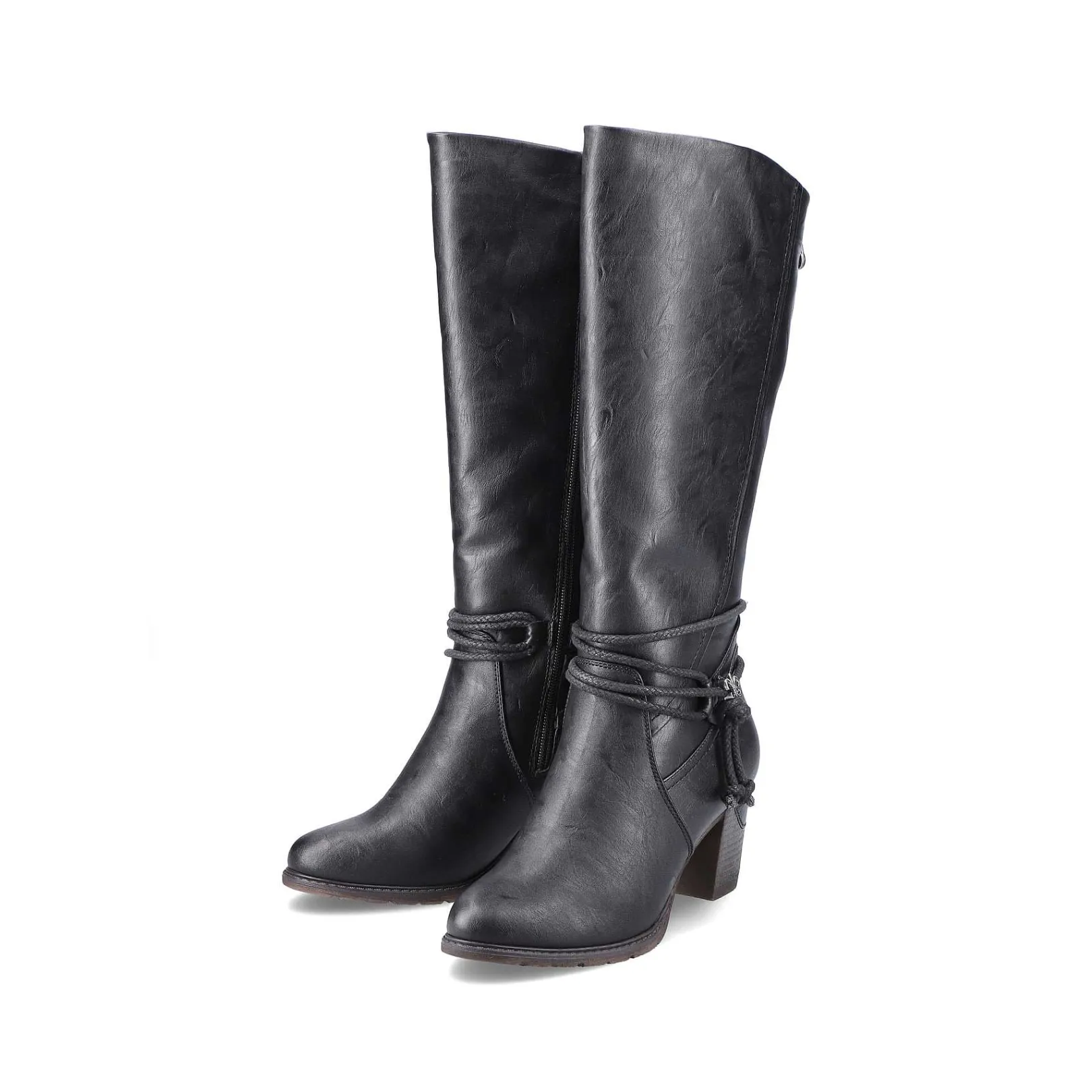 Hot Women'S High-Shaft Boots Deep Black Ladies Ankle Boots & Boots