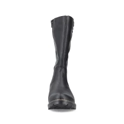 Clearance Women'S High-Shaft Boots Deep Black Ladies Ankle Boots & Boots