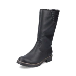 Clearance Women'S High-Shaft Boots Deep Black Ladies Ankle Boots & Boots