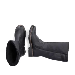 Clearance Women'S High-Shaft Boots Deep Black Ladies Ankle Boots & Boots