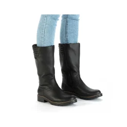 Clearance Women'S High-Shaft Boots Deep Black Ladies Ankle Boots & Boots