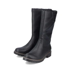 Clearance Women'S High-Shaft Boots Deep Black Ladies Ankle Boots & Boots
