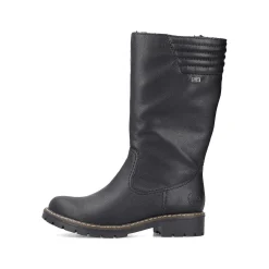 Clearance Women'S High-Shaft Boots Deep Black Ladies Ankle Boots & Boots