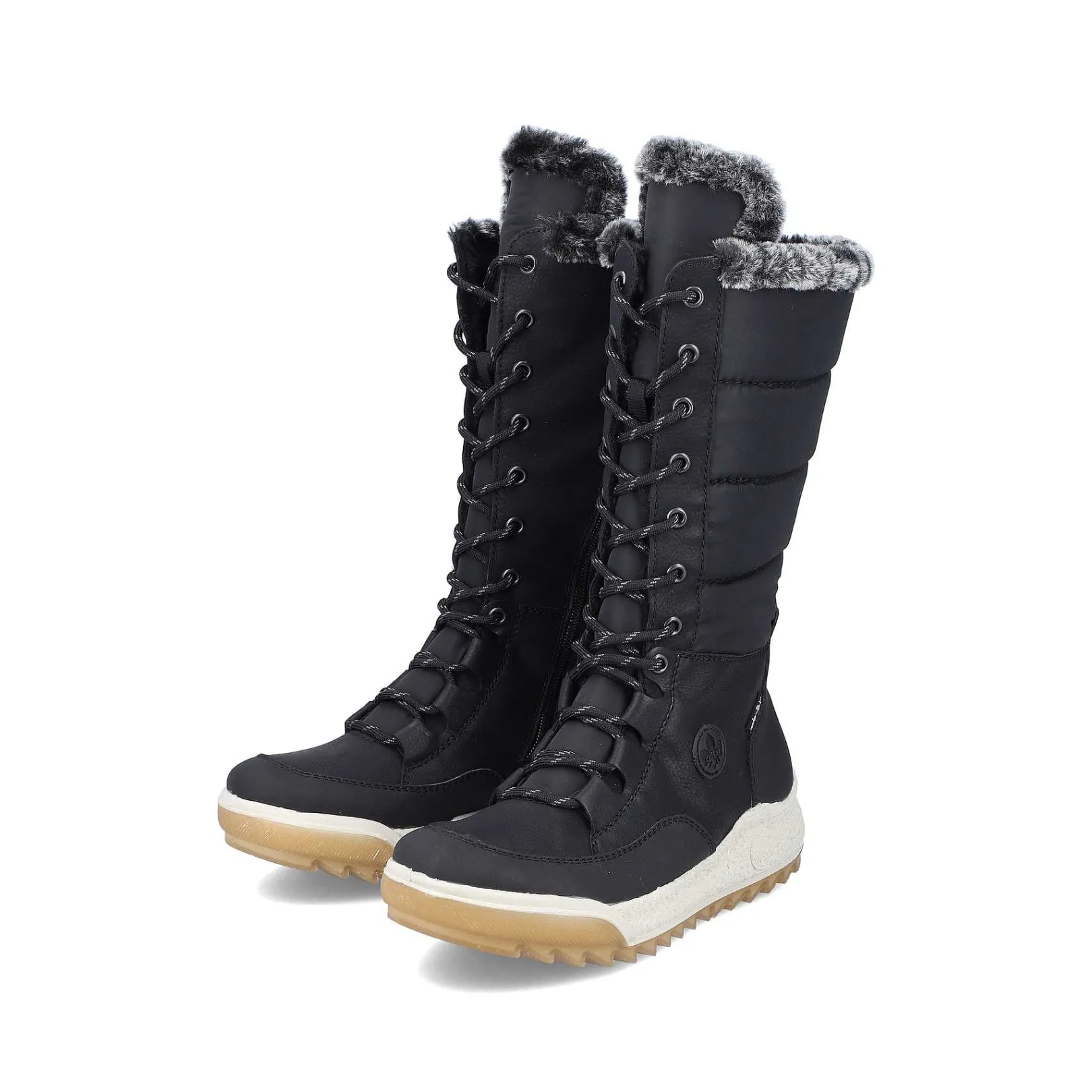 Outlet Women'S High-Shaft Boots Asphalt Black Ladies Ankle Boots & Boots