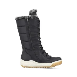 Outlet Women'S High-Shaft Boots Asphalt Black Ladies Ankle Boots & Boots