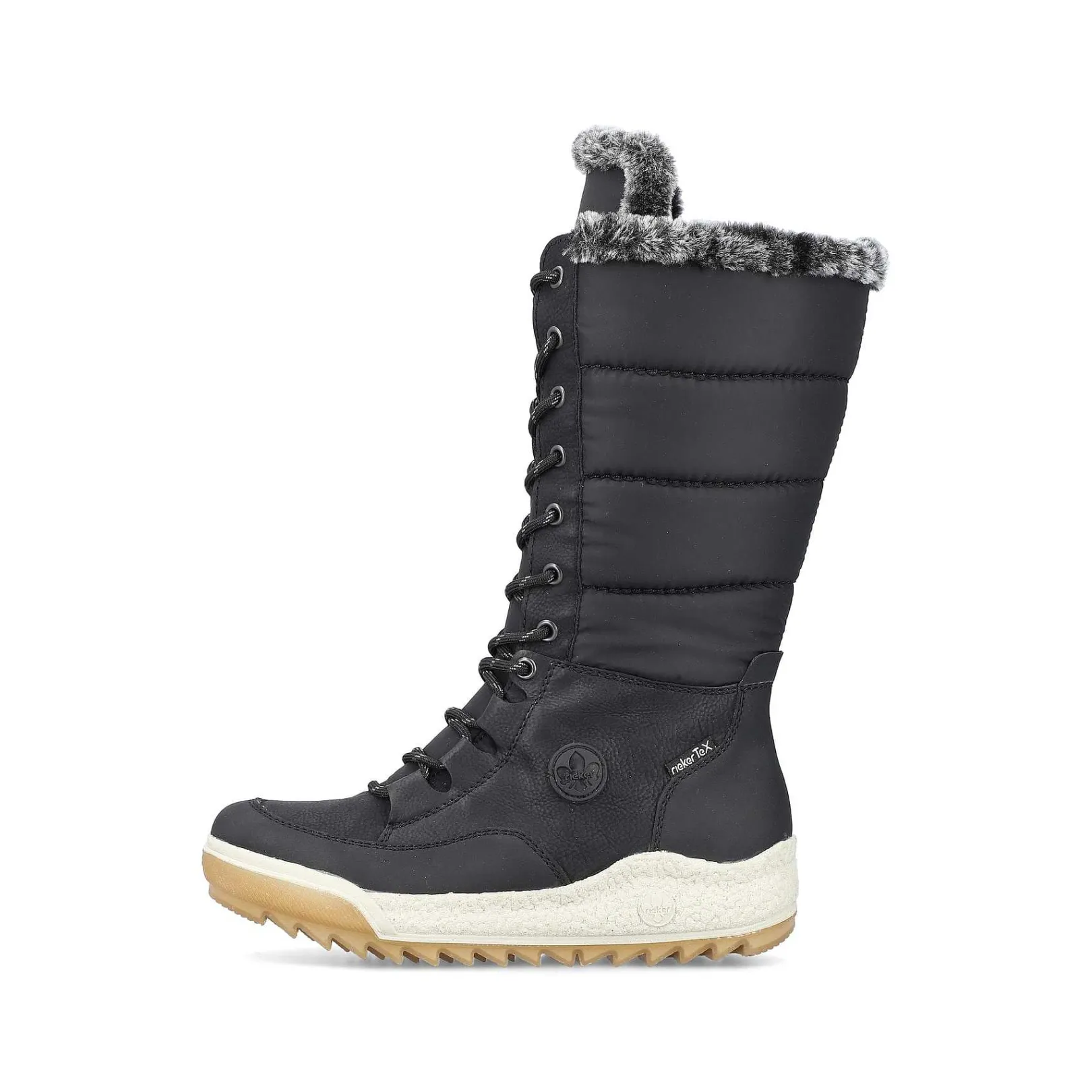 Outlet Women'S High-Shaft Boots Asphalt Black Ladies Ankle Boots & Boots