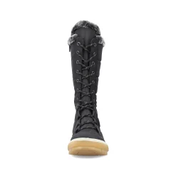 Outlet Women'S High-Shaft Boots Asphalt Black Ladies Ankle Boots & Boots