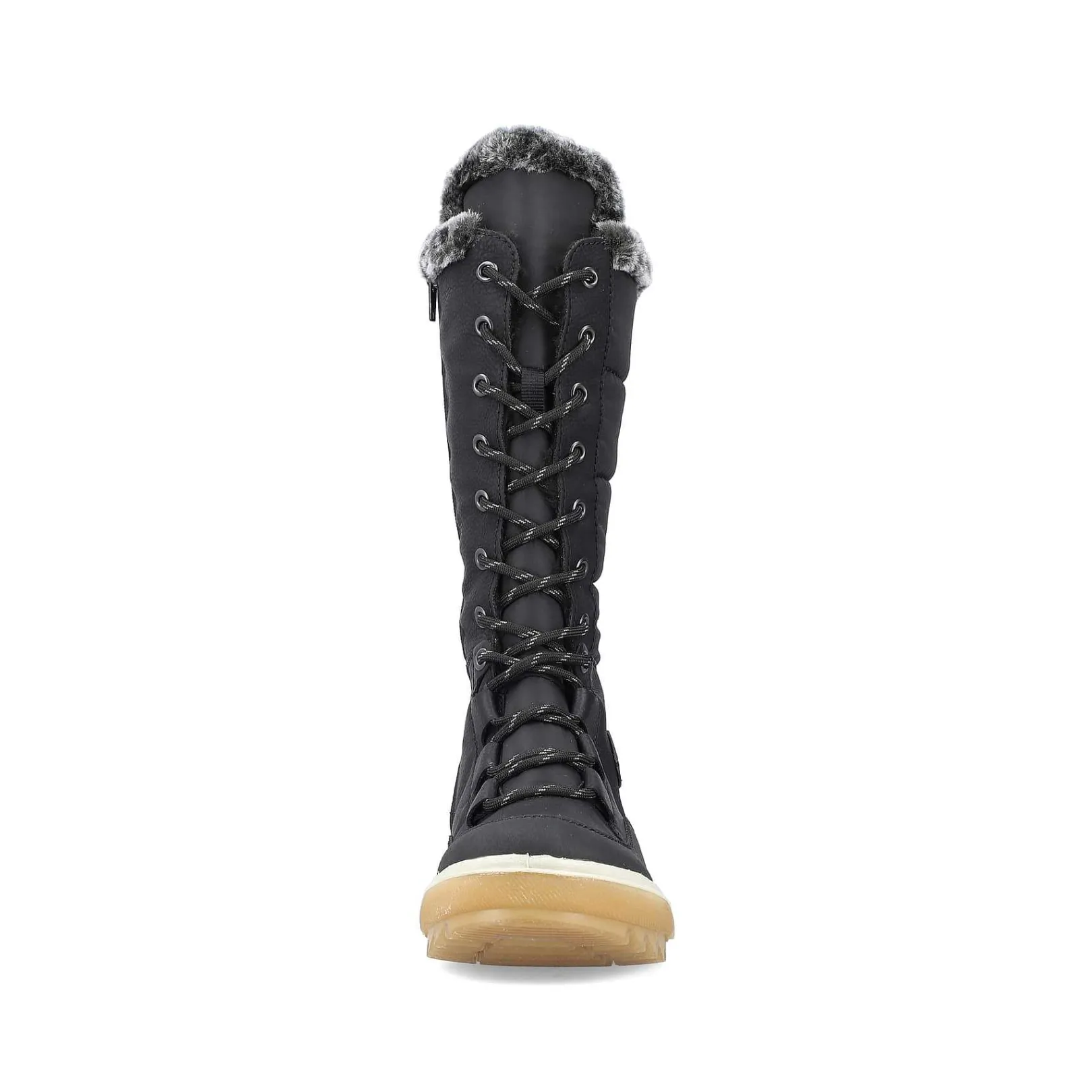 Outlet Women'S High-Shaft Boots Asphalt Black Ladies Ankle Boots & Boots